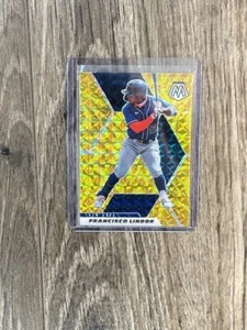 2021 Panini Mosaic Mosaic Reactive Yellow #101 Francisco Lindor SP - Picture 1 of 2