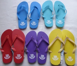 Damen und Herren Badepantoletten Badeschuhe Badeltsche Badesandalen Zehentrenner - Bild 1 von 6