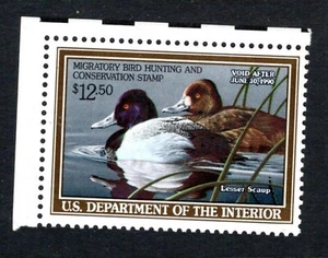 1989 RW56 Duck Hunting $12.50 Lesser Scaup Original MNH - Picture 1 of 1