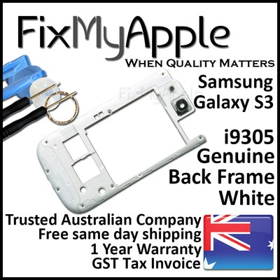 Samsung Galaxy S3 i9305 White Back Housing Frame Camera Lens Cover Replacement - Image 1 of 4