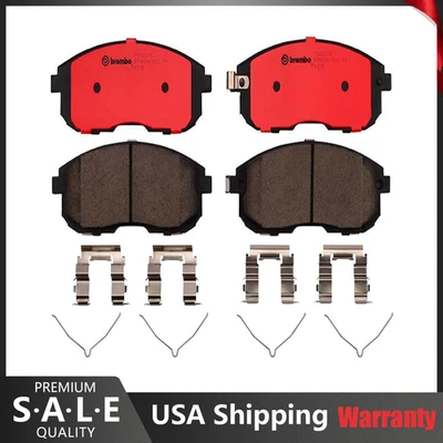 Brembo Front Ceramic Slotted Brake Pad Set For Infiniti I30 Nissan Altima Maxima — 第 1/2 张图片