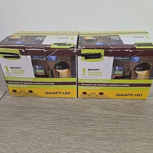 2pc Set Better Homes & Garden Deck Light 1.5 Watt QuickFit LED oil Rubbed Bronze - Picture 1 of 5