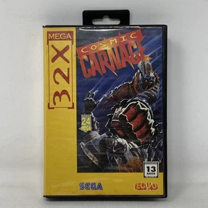 Cosmic Carnage Sega Mega 32X Completo en Caja Edición Brasileña - Imagen 1 de 16