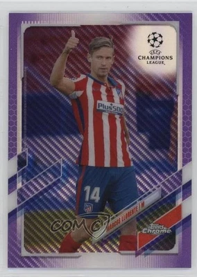 2020-21 Topps Chrome UCL Purple Carbon Fiber Refractor Marcos Llorente #54 - Image 1 of 2