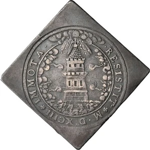 Moneda de plata grande de los Estados austríacos de Salzburgo Klippe Thaler Taler 1593 - Imagen 1 de 2