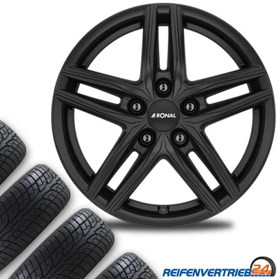 4x Alu Ganzjahresreifen Kompletträder für VW Golf V Va. Reifen 205/55R16 Hankook - Bild 1 von 2