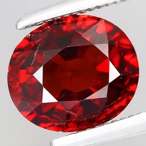1.68ct 7.3x6.3mm Oval Natural Reddish Orange Spessartite Garnet Namibia, Africa - Imagen 1 de 4