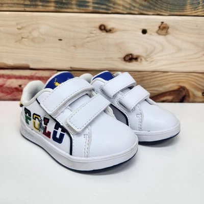 Polo Ralph Lauren Heritage Court III Zapatillas Gráficas Niños Pequeños 5 (EUR 21) NUEVAS Foto 1 de 4