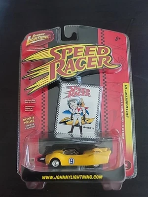 Johnny Lightning Speed Racer R1 Racer X Shooting Star #9 amarillo 2007 nuevo en paquete Foto 1 de 2