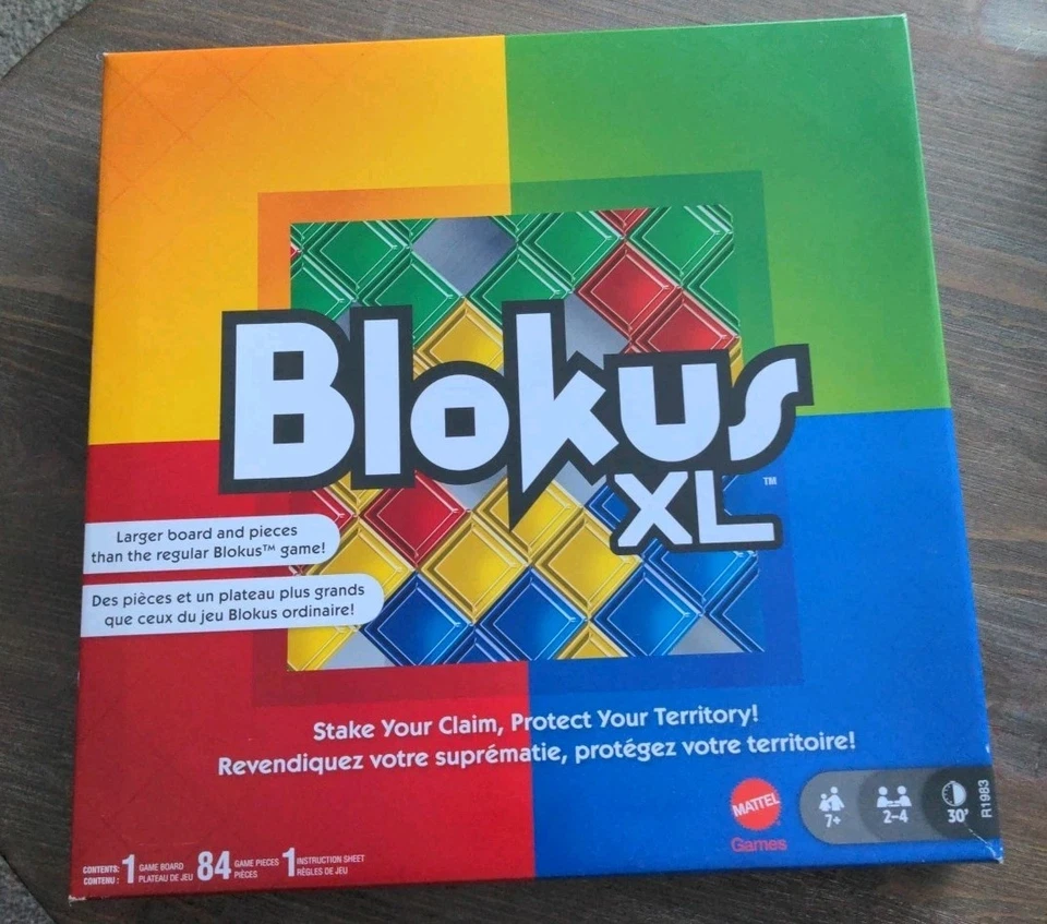 BLOKUS Strategy Board Game Mattel 2008 12" XL  100% COMPLETE TETRIS - Image 1 of 4