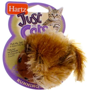 4 Pack Hartz Just For Cats Running Rodent Cat Toy, Catnip Filled, Assorted - Picture 1 of 2