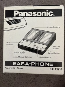 Panasonic KX-T1214 EASA-PHONE Automatyczny dialer Kompletny FABRYCZNIE NOWY W PUDEŁKU - Zdjęcie 1 z 3