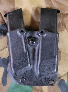 Soporte de cargador doble código G para revistas de una sola pila negro Kydex - Imagen 1 de 8