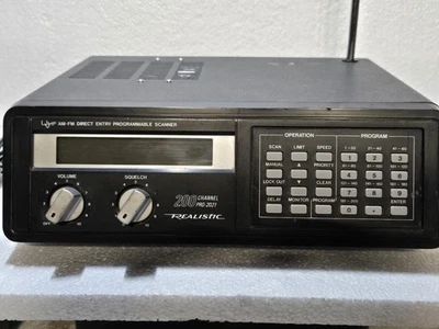 RadioShack 200-Channel Pro2021 Desktop WX Weather Police Fire EMS Scanner READ - Image 1 of 4