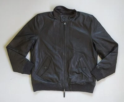 Chaqueta de cuero para hombre Harmont & Blaine envío gratuito a todo el mundo FTP-5002 Foto 1 de 4