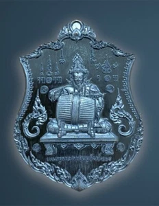 Phra Phetchalukan Ruesi Amuleto Fortuna Ricchezza e Protezione di Luang Pho Chanai - Foto 1 di 4