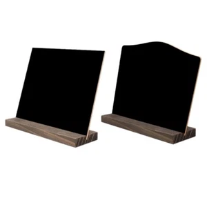 8Pcs Double Sided Chalkboard Sign Small Blackboard with Base Message Board - Picture 1 of 10