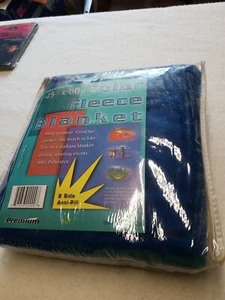 45"x60" Polar Fleece Blanket 2 Side Anti-Pill Red, NEW IN ORIGINAL PACKAGING - Picture 1 of 2