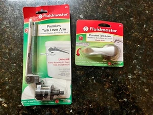 NEW Fluidmaster Premium Tank Arm 670 plus Prem. Tank Lever/Brushed Nickel 675. - Picture 1 of 1
