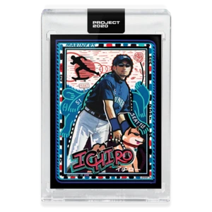 2020 TOPPS PROJECT 2020 #215 ICHIRO SUZUKI - BY EFDOT - Picture 1 of 2