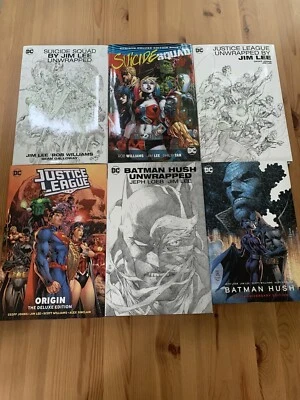 Jim Lee DC Comics Art Book Lot - Icons Justice Batman Hush Suicide (all HC) - Image 1 of 4