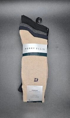 Perry Ellis Portafolio Hombre 5 Pares Calcetines, Talla 7 - 12 Colores Surtidos Nuevo Con Etiquetas Foto 1 de 4