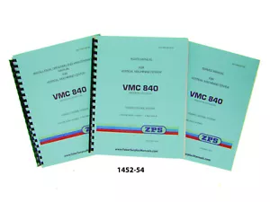 ZPS TAJMAC Vertical Machining Center VMC 840 Op-Serv-Maint-Part Manuals 1452-54 - Picture 1 of 12