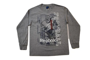 Reebok Youth Boys Reebok Football Gray Shirt NWT Medium (10-12) - Picture 1 of 5