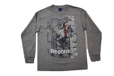 Reebok Youth Boys Reebok Football Gray Shirt NWT Medium (10-12) - Image 1 of 4