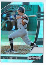AJ VUKOVICH 2020 PANINI PRIZM DRAFT PICKS PDP119 SILVER REFRACTOR RC 