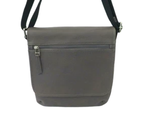 Bolso urbano de cuero FOSSIL para hombre gris mediano vuelo bolsos laterales nuevo con etiquetas R£169 - Imagen 1 de 38