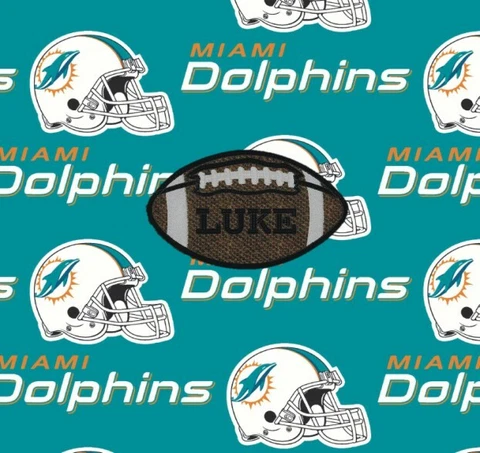 Miami Dolphins Football Personalized Pillow Cover