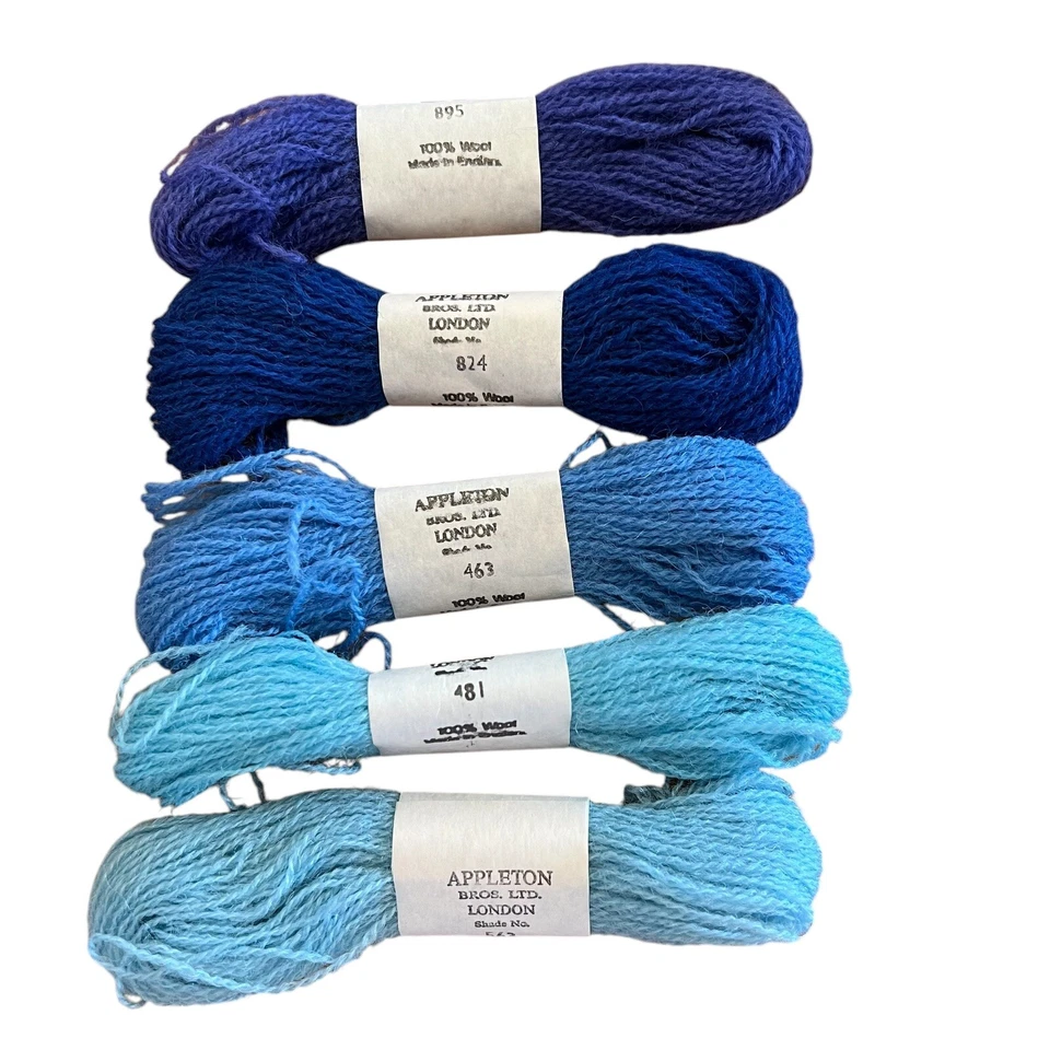 Needlepoint Wool Lot 5 Appleton Bros London England Color 895 824 463 481 563 - Image 1 of 2