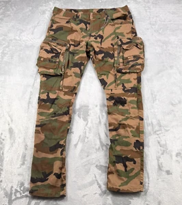 Pantalones Smoke Rise para Hombres 36x32 Woodland Camuflados Bolsillo Carga Y2K Mezcla de Algodón - Imagen 1 de 16