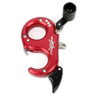 3 Finger Archery Compound Bow Release Thumb Trigger Grip Shooting Target LH RH - Image 1 of 4