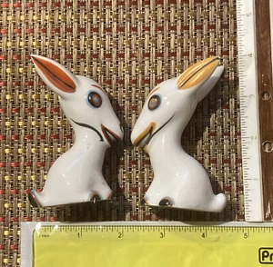 Made in Japan Salt and Pepper Shaker Donkey Different Colored Ears - Picture 1 of 6