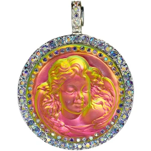 KIRKS FOLLY MYSTIC DREAM ANGEL 35mm MAGNETIC ENHANCER MYSTIC IRIDIS GOLD TONE - Picture 1 of 3