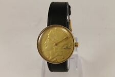 RARE 1960's Swiss GOLANA Coin Watch Morgan Dollar  17 J Wrist Watch