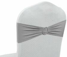 25 Spandex Stretch Chair Cover Sashes Bows Wedding Party Decoration - FREE SHIP