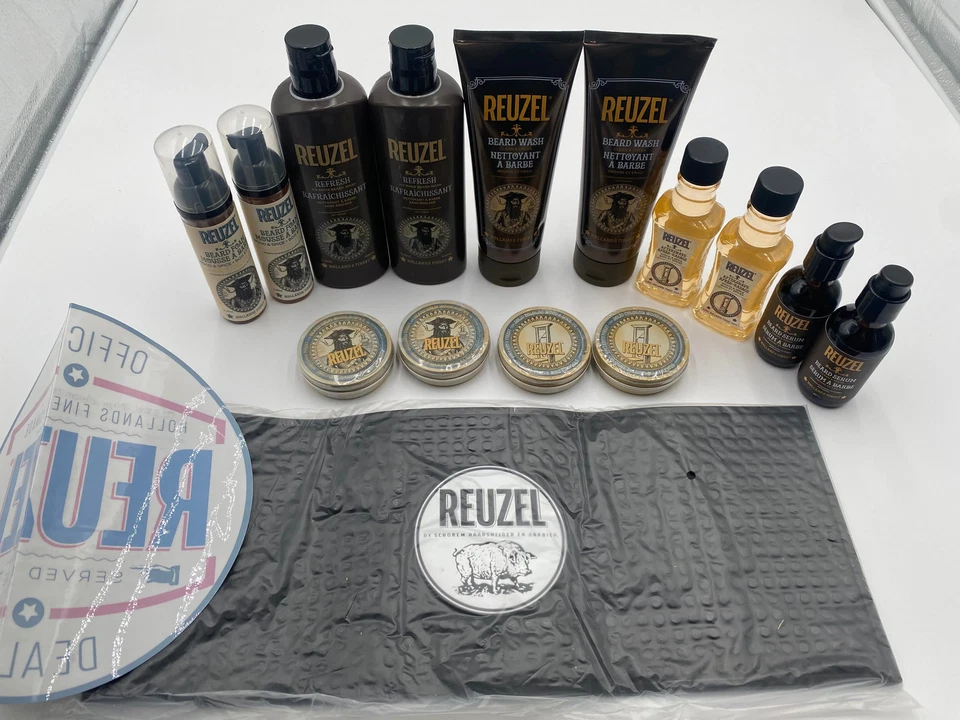 Kit de barba Reuzel para después del afeitado, lavado, espuma, suero, bálsamo y colonia Foto 1 de 1