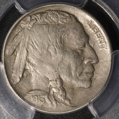 1913 S PCGS XF-45 Type 2 Buffalo Nickel - Image 1 of 3