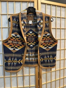 Pendleton Virgin Wool Vest Southwest Aztec Western Sz Small - Picture 1 of 2