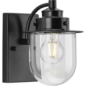 Progress Lighting P300434 Northlake 8" Tall Bathroom Sconce - Black - Picture 1 of 5