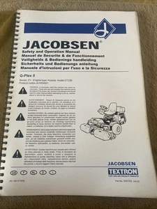 Jacobsen G-Plex II Sicherheits- und Bedienungsanleitung 24372G - Bild 1 von 5