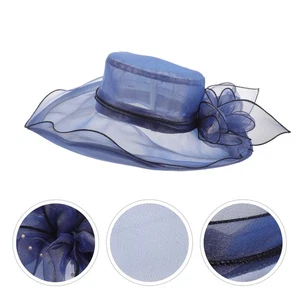 Sombrero para el sol Sombrilla para mujer Sombreros Novia Protección al aire libre Ala ancha - Imagen 1 de 12