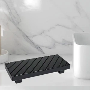 Wooden Display Pedesta Stand Bathroom Counter Organizer for Apartment Hotel - Picture 1 of 6