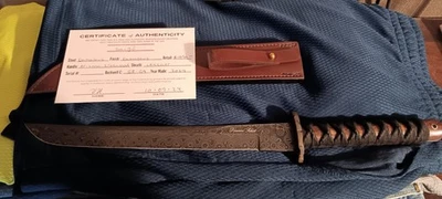 Dawson Knives Damascus Saigo - Image 1 of 2