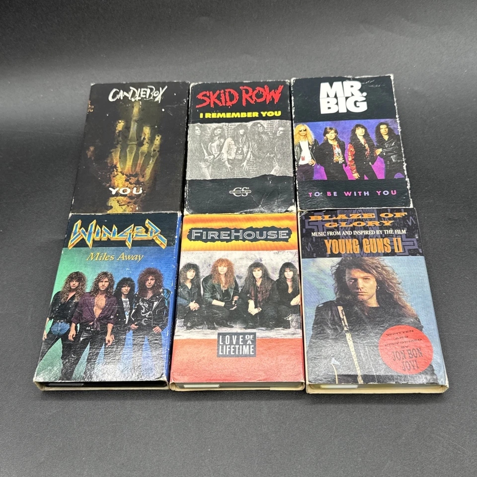 Cassette Tape Singles 80s-90s Lot of 6/Candlebox/Skid Row/Winger/Firehouse/More Foto 1 de 4