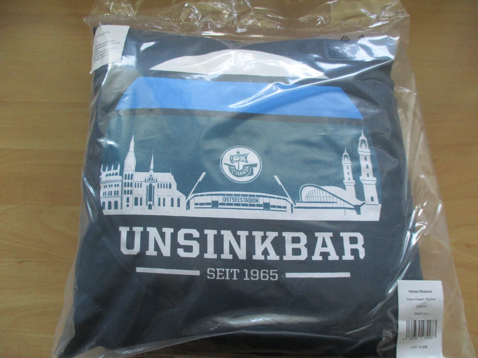 F.C.Hansa Rostock Kissen "Skyline-Unsinkbar"