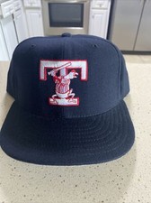 VTG Toledo Mud Hens Hat Baseball Cap Fitted SZ 7 7/8 New Era 100% Wool Free Ship